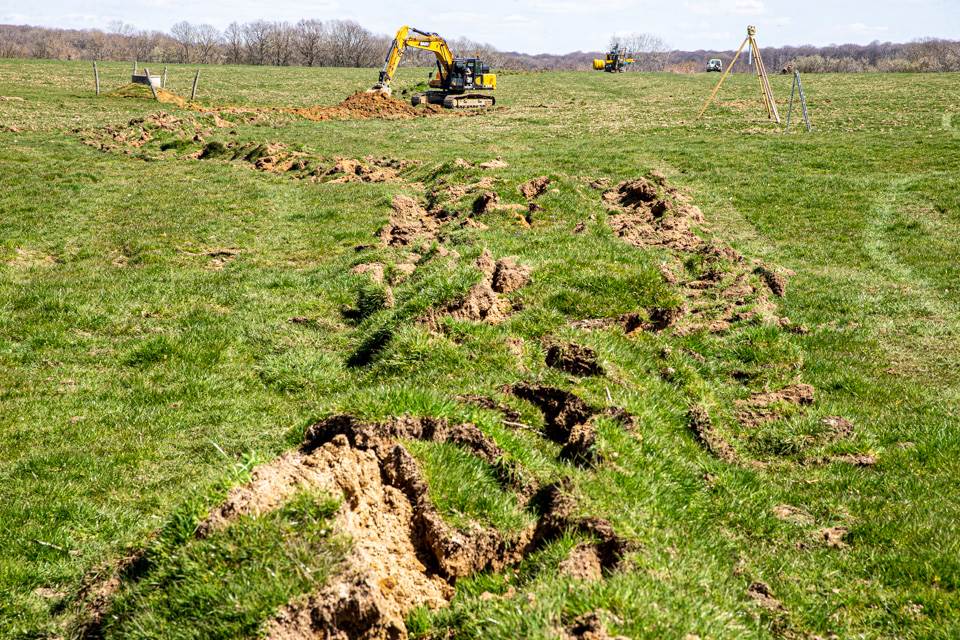 Curage de fossés agricoles à Metz